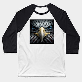 USA, Bald Eagle, America, American Flag, Baseball T-Shirt